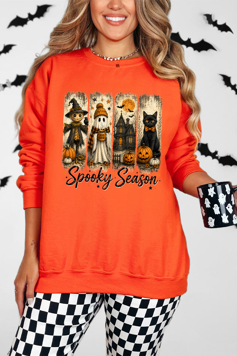 Spooky Season Brushstrokes Heavy Blend Crew Sweatshirt