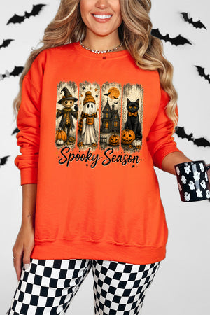Spooky Season Brushstrokes Heavy Blend Crew Sweatshirt
