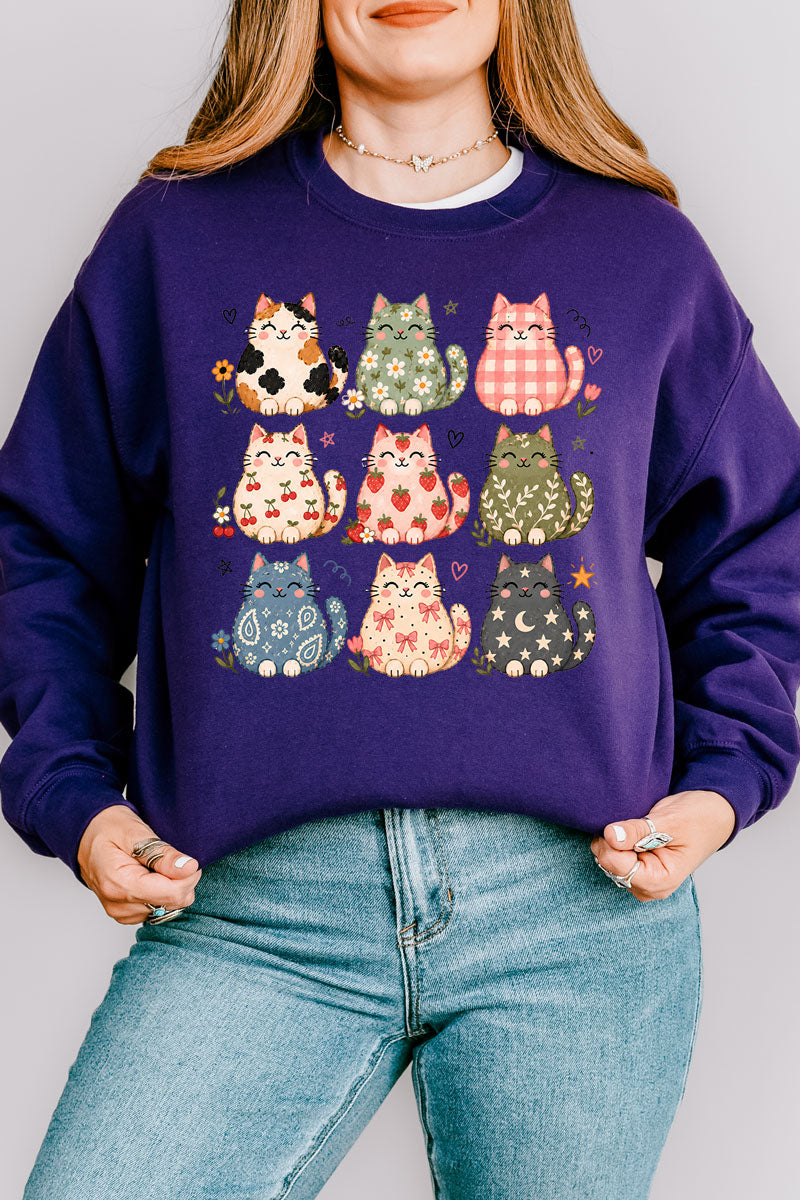 Kitty Crew Heavy Blend Crew Sweatshirt