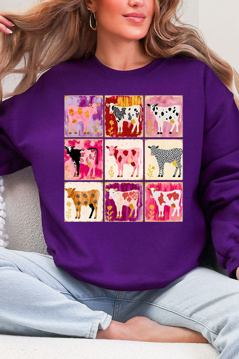 Patchwork Pastures Heavy Blend Crew Sweatshirt