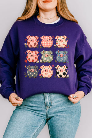 Piggy Crew Heavy Blend Crew Sweatshirt