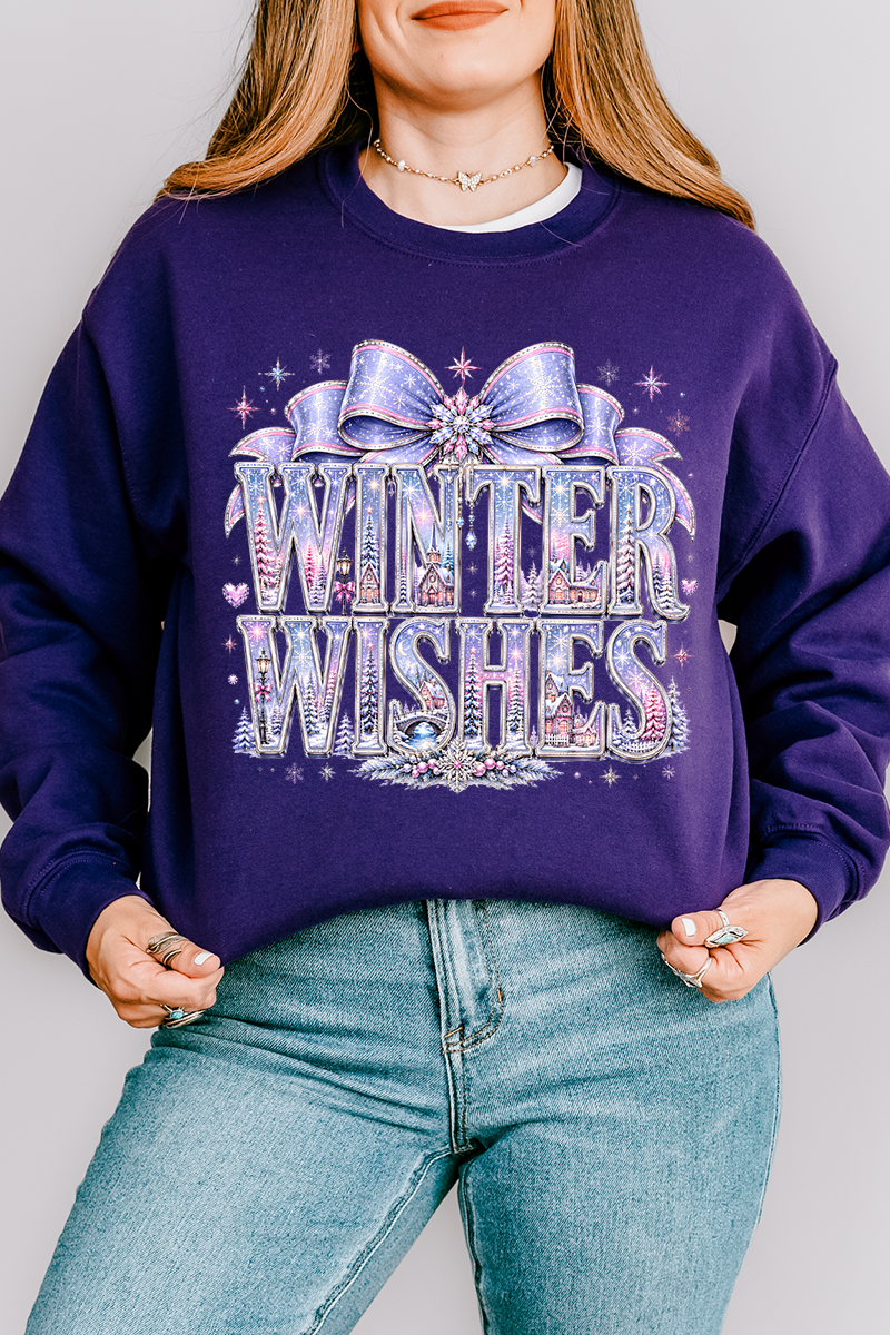 Winter Wishes Wonderland Heavy Blend Crew Sweatshirt