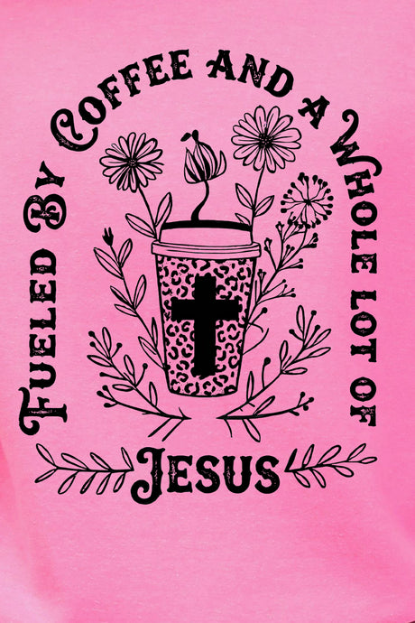 Black Coffee And A Whole Lotta Jesus Heavy Blend Crew Sweatshirt