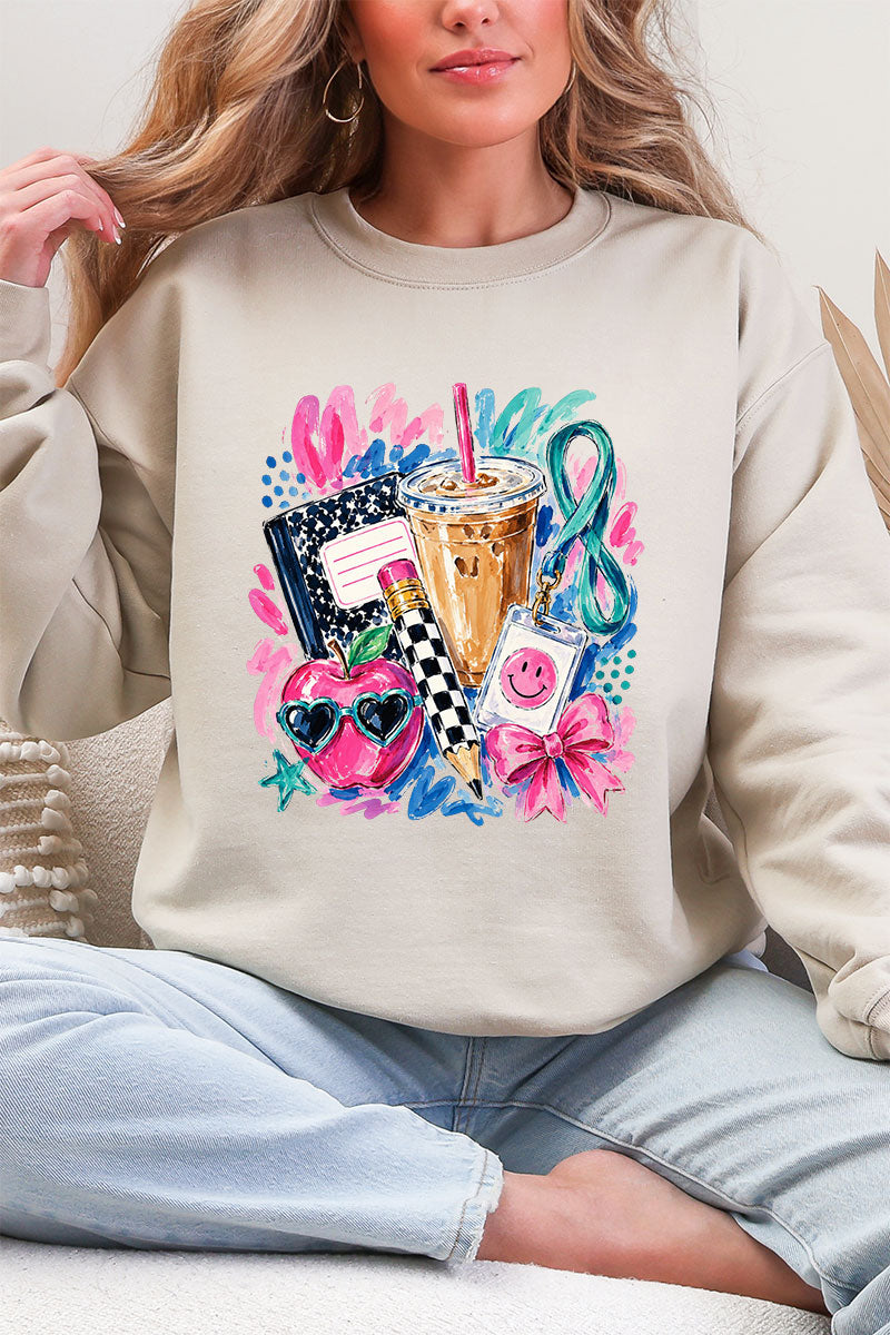 Bows, Books & Brews Heavy Blend Crew Sweatshirt