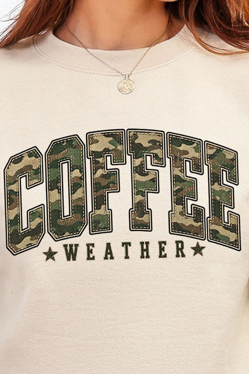 Camo Coffee Weather Heavy Blend Crew Sweatshirt