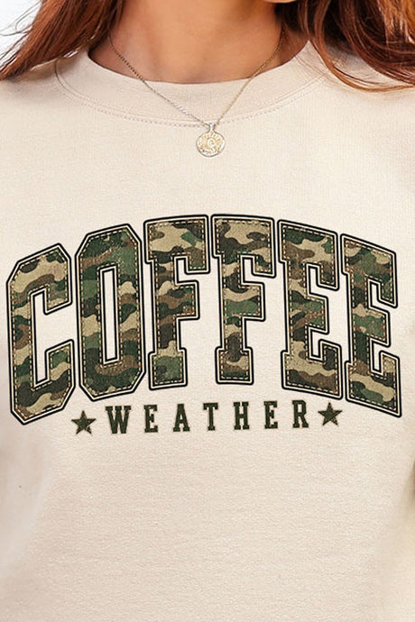 Camo Coffee Weather Heavy Blend Crew Sweatshirt