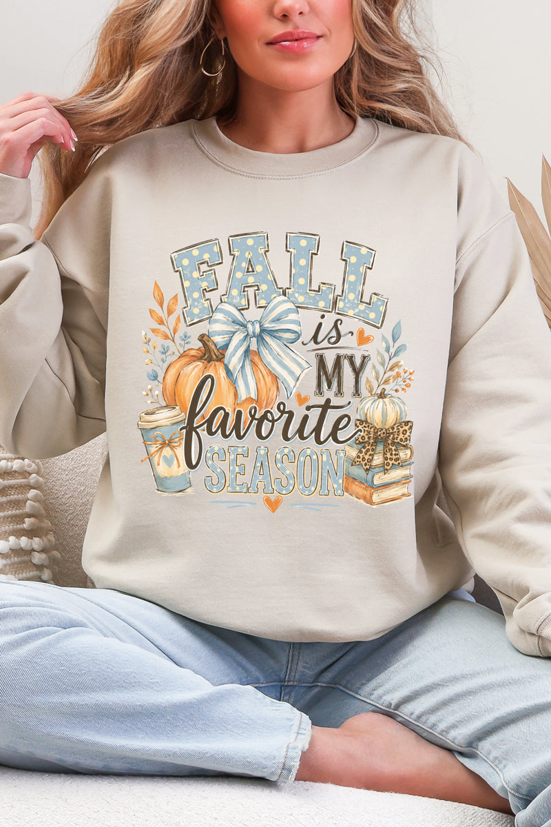 Fall Season Charm Heavy Blend Crew Sweatshirt