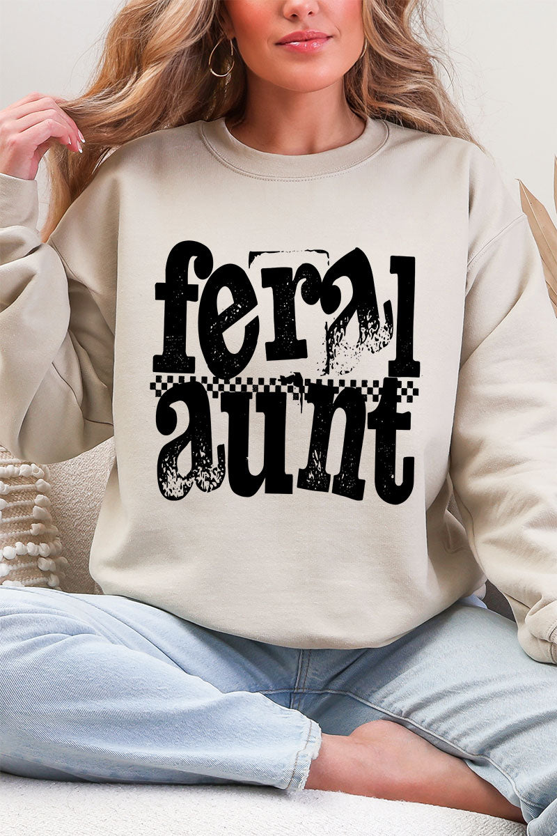 Feral Aunt Heavy Blend Crew Sweatshirt