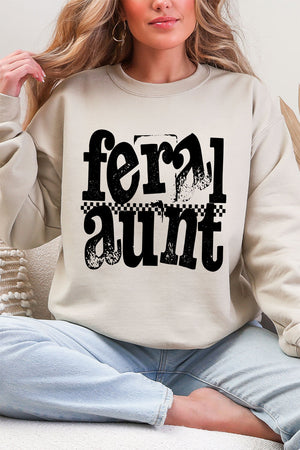 Feral Aunt Heavy Blend Crew Sweatshirt