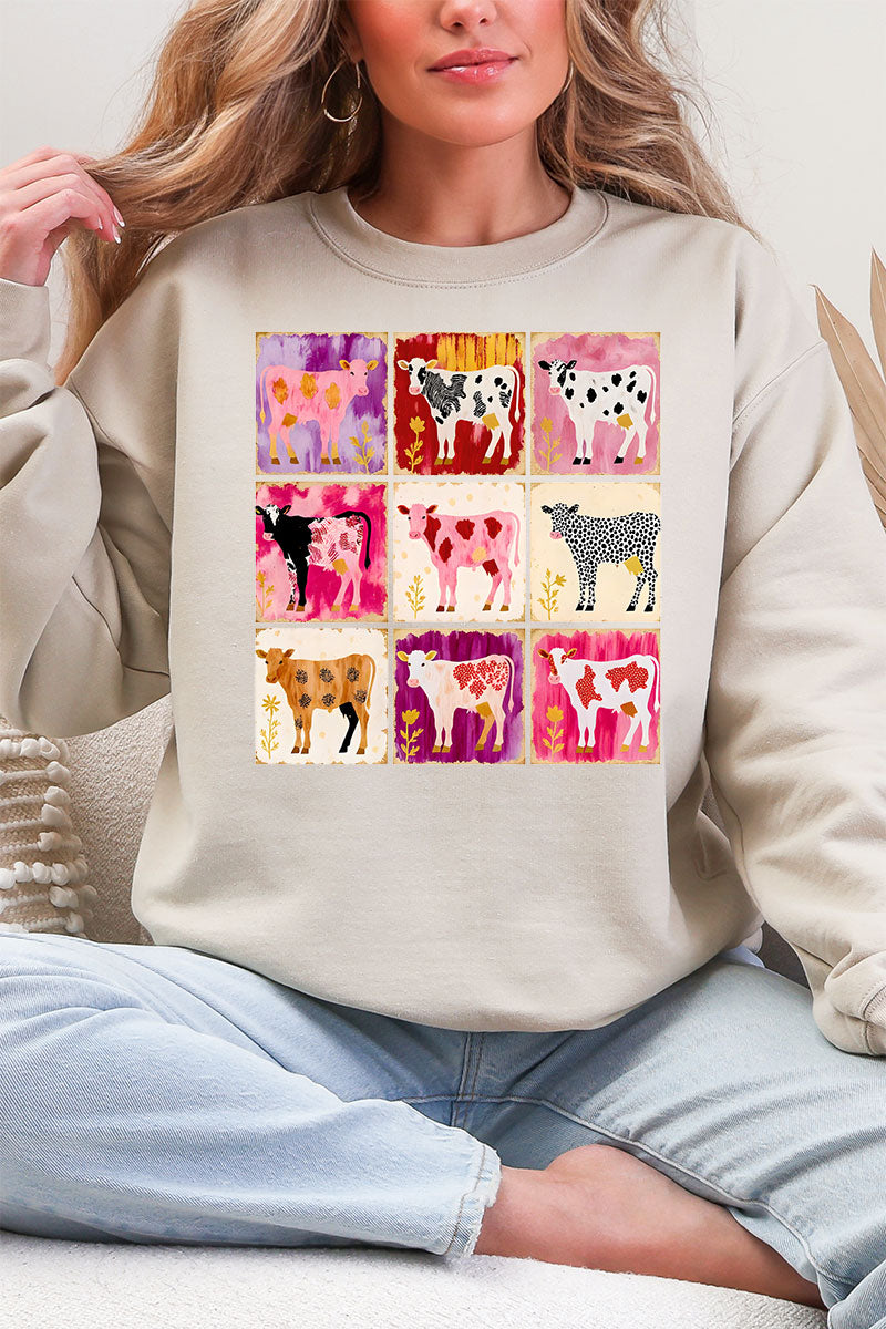 Patchwork Pastures Heavy Blend Crew Sweatshirt