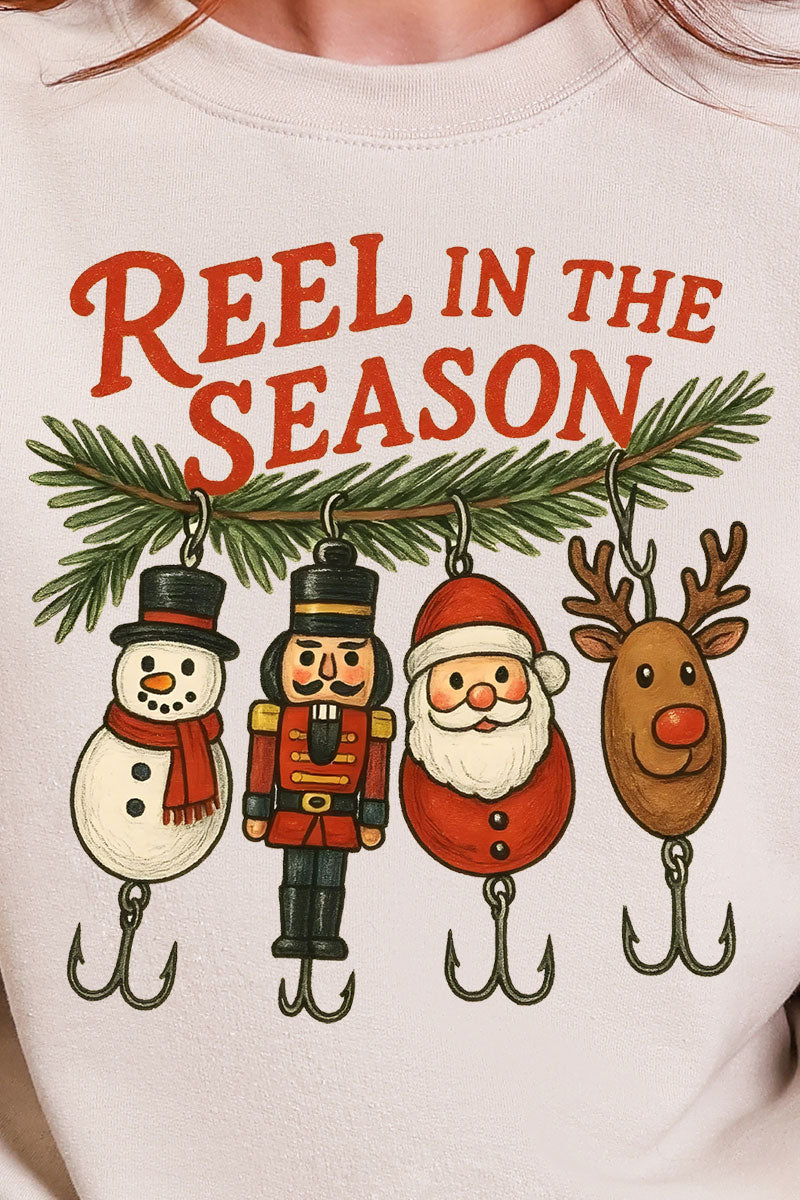 Reel In The Season Heavy Blend Crew Sweatshirt