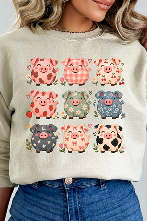 Piggy Crew Heavy Blend Crew Sweatshirt