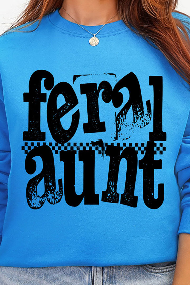 Feral Aunt Heavy Blend Crew Sweatshirt