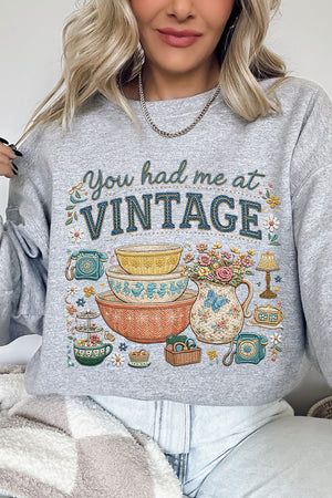 Vintage Threaded Treasures Heavy Blend Crew Sweatshirt