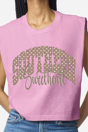 Southern Sweetheart Women's Garment-Dyed Heavyweight Muscle Tee