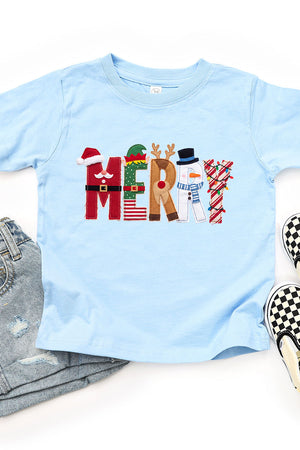 Toddler Christmas Characters Merry Fine Jersey Tee
