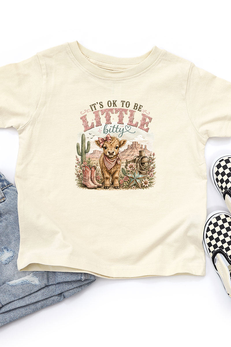 Toddler It's Ok To Be Little Bitty Fine Jersey Tee