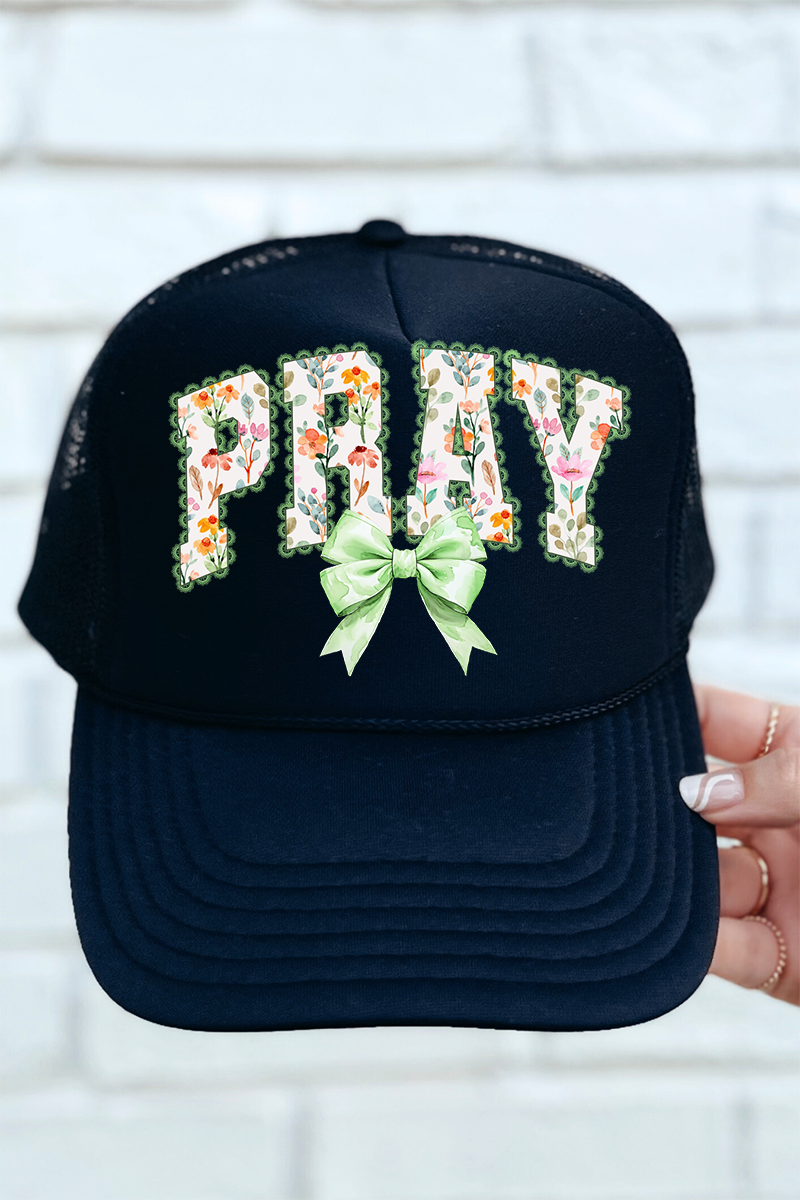 Watercolor Petaled Pray Otto Foam Front Trucker Hat