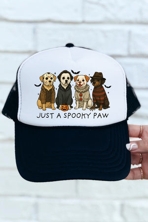 Just A Spooky Paw Otto Foam Front Trucker Hat