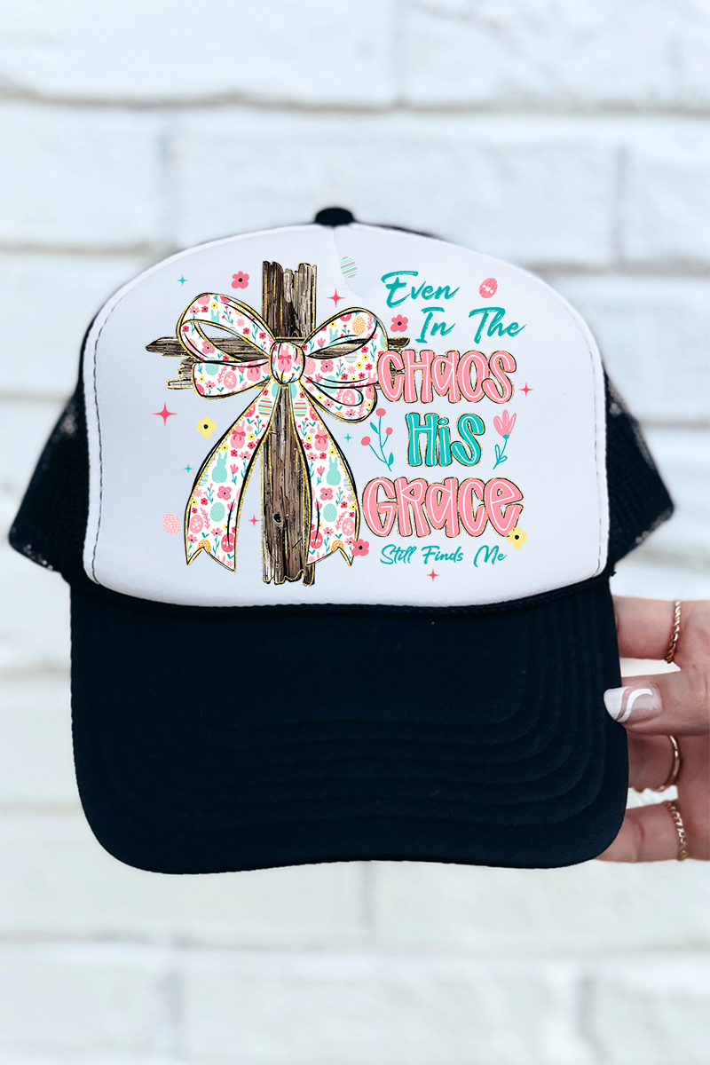 In The Chaos Coquette Cross Otto Foam Front Trucker Hat