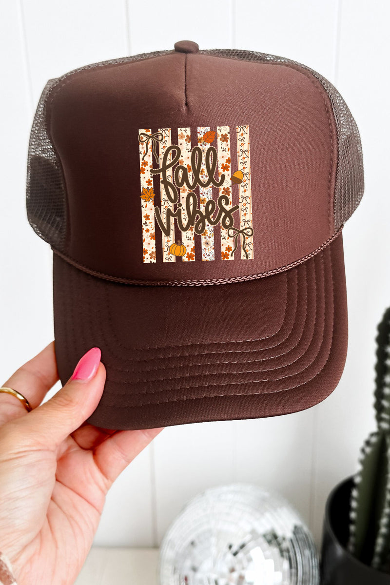 Cozy Coquette Fall Vibes Otto Foam Front Trucker Hat