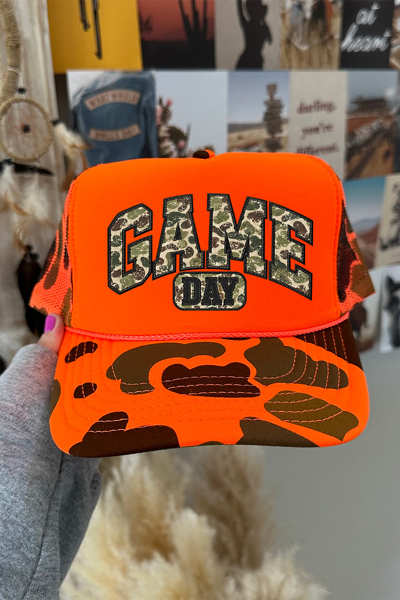 Camo Game Day Otto Foam Front Trucker Hat