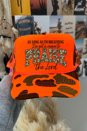Camo Praise Otto Foam Front Trucker Hat