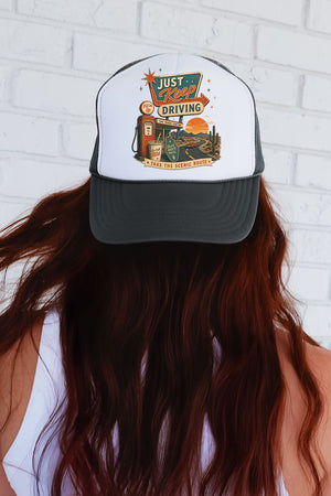Just Keep Driving Otto Foam Front Trucker Hat