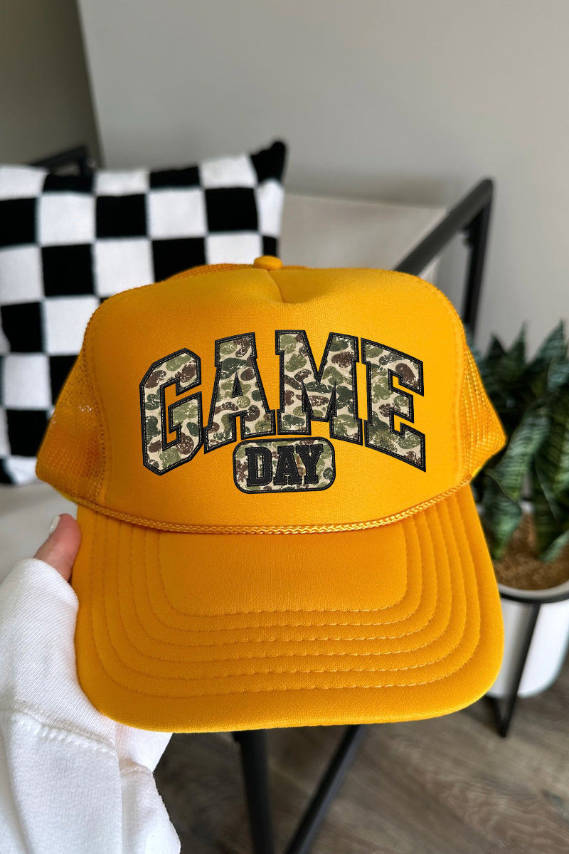 Camo Game Day Otto Foam Front Trucker Hat
