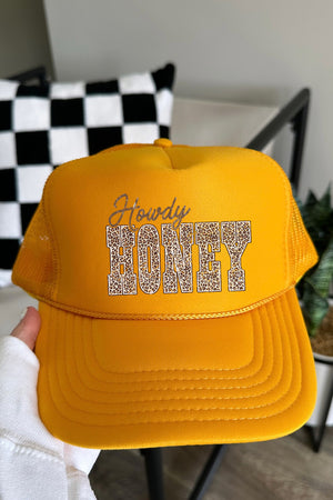 Leopard Howdy Honey Otto Foam Front Trucker Hat
