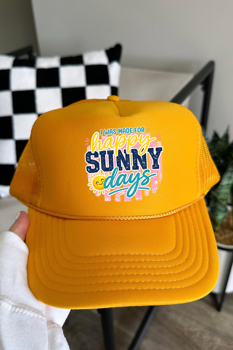 Made For Sunny Days Otto Foam Front Trucker Hat