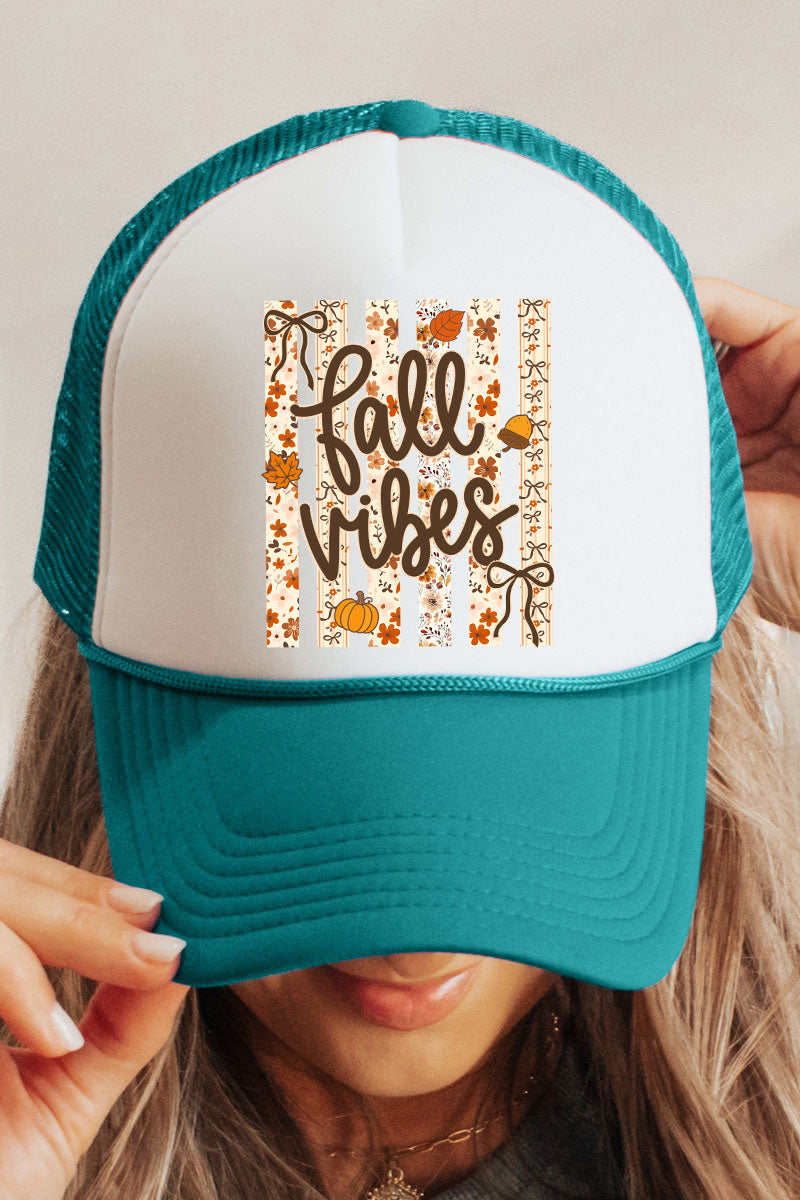 Cozy Coquette Fall Vibes Otto Foam Front Trucker Hat