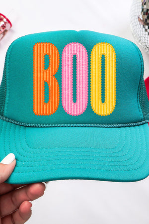 Candy Stripe Boo Otto Foam Front Trucker Hat