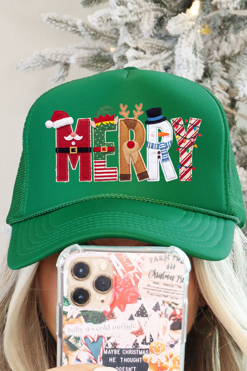Christmas Characters Merry Otto Foam Front Trucker Hat