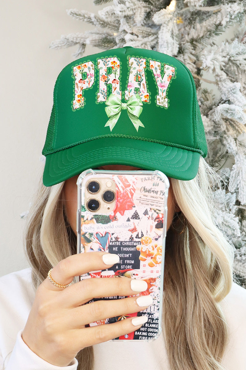 Watercolor Petaled Pray Otto Foam Front Trucker Hat