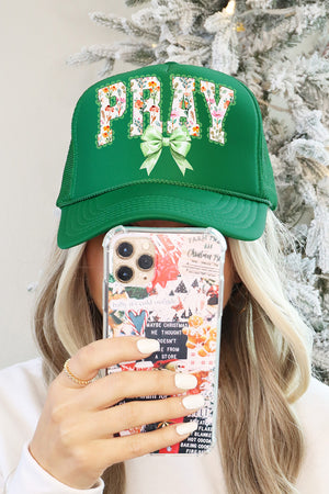 Watercolor Petaled Pray Otto Foam Front Trucker Hat