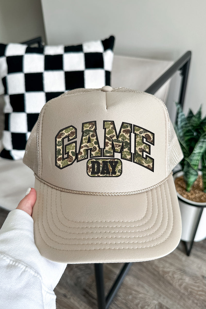 Camo Game Day Otto Foam Front Trucker Hat