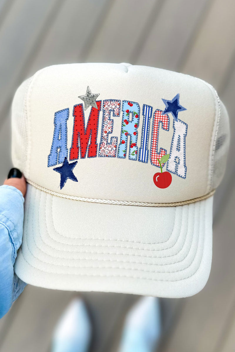 America Stitched In Tradition Otto Foam Front Trucker Hat