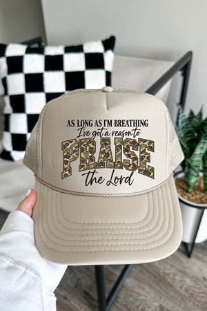 Camo Praise Otto Foam Front Trucker Hat