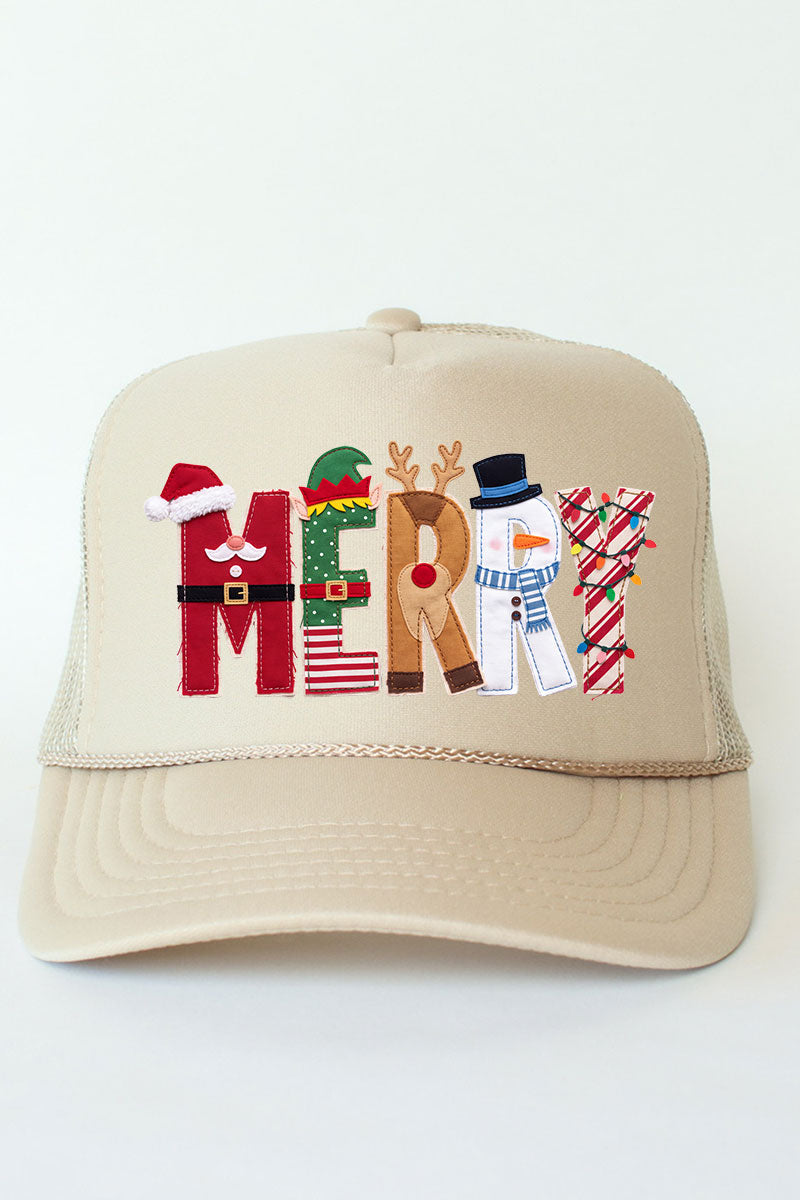 Christmas Characters Merry Otto Foam Front Trucker Hat