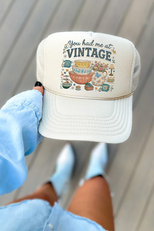 Vintage Threaded Treasures Otto Foam Front Trucker Hat
