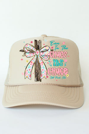 In The Chaos Coquette Cross Otto Foam Front Trucker Hat