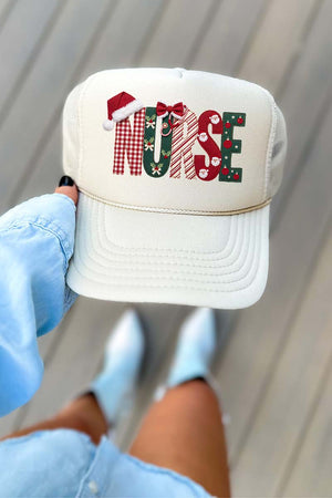 North Pole Nurse Otto Foam Front Trucker Hat