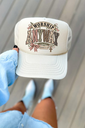 Worship Anyway Otto Foam Front Trucker Hat