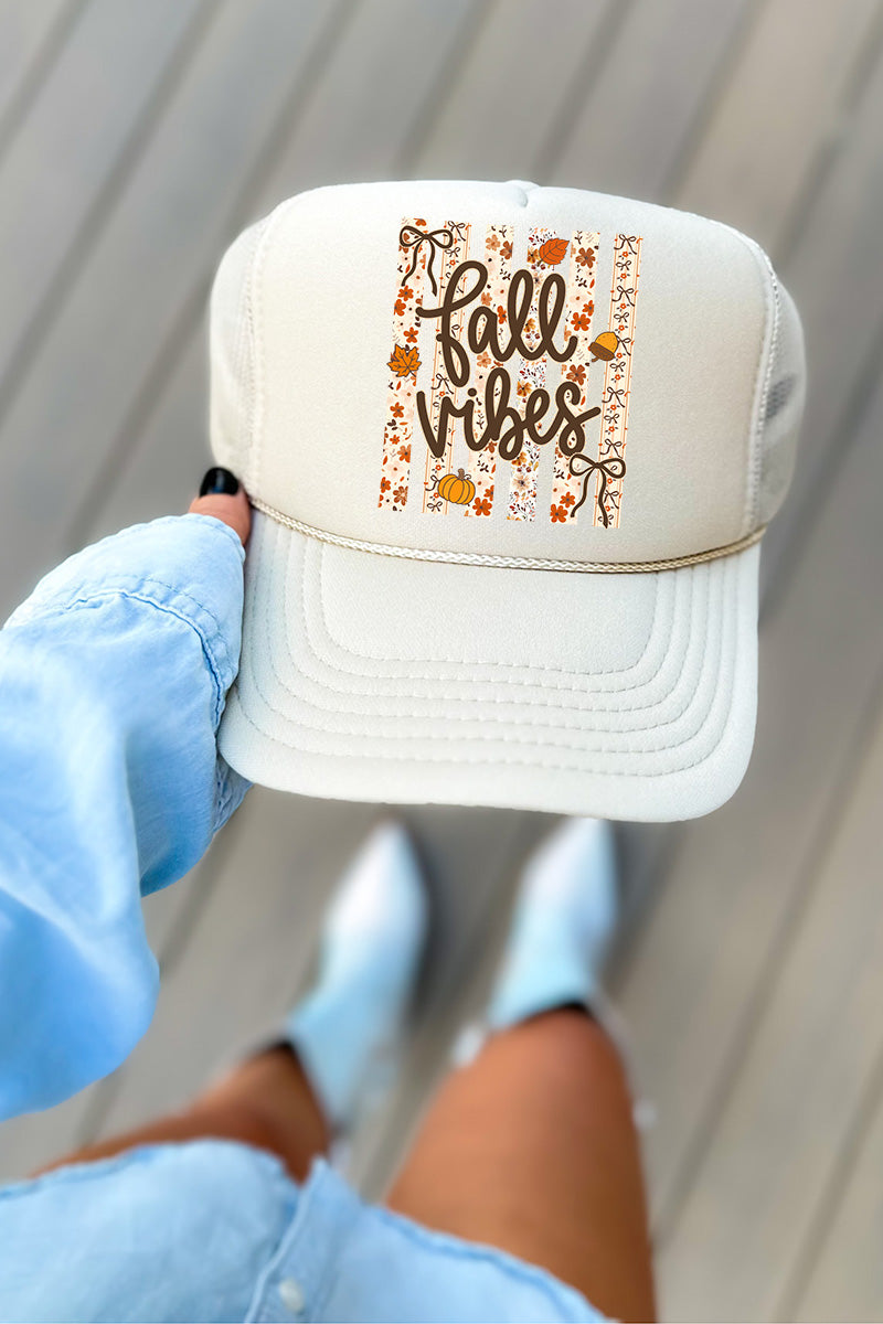 Cozy Coquette Fall Vibes Otto Foam Front Trucker Hat