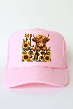 Little Highland Love Otto Foam Front Trucker Hat