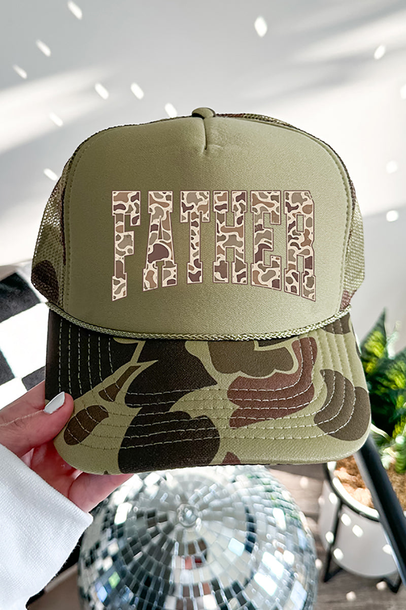 Personalized Father's Day Camo Edition Otto Foam Front Trucker Hat