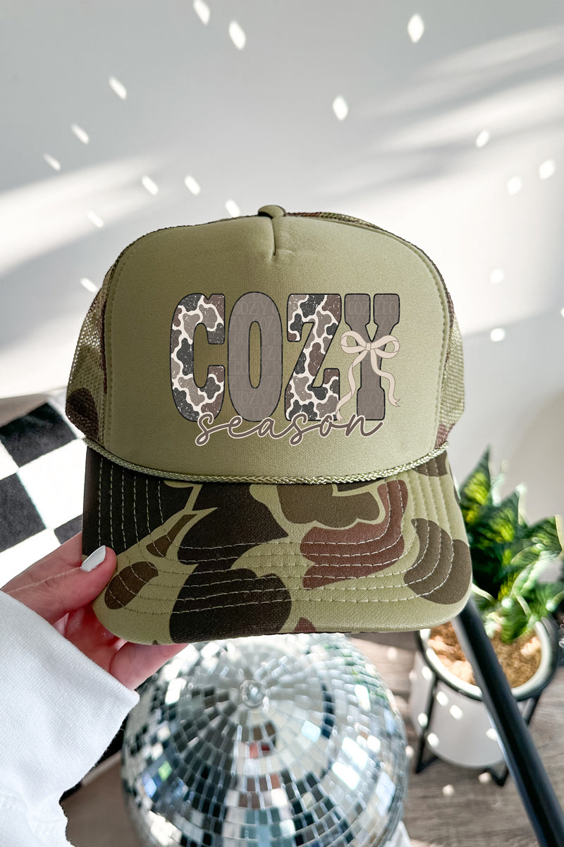 Camo Cozy Season Otto Foam Front Trucker Hat