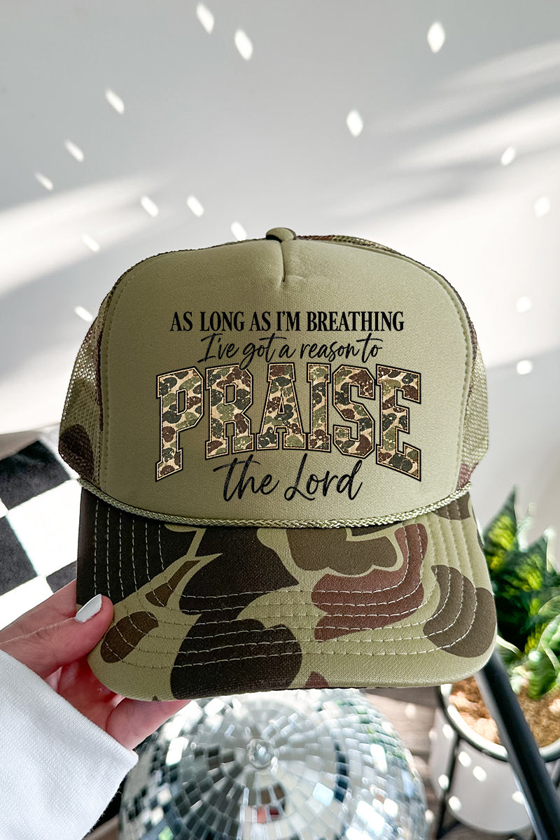 Camo Praise Otto Foam Front Trucker Hat