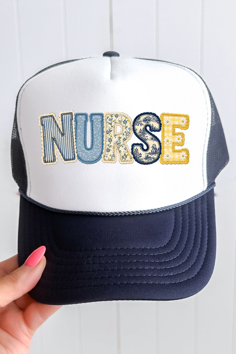 Blue Meadow Nurse Otto Foam Front Trucker Hat